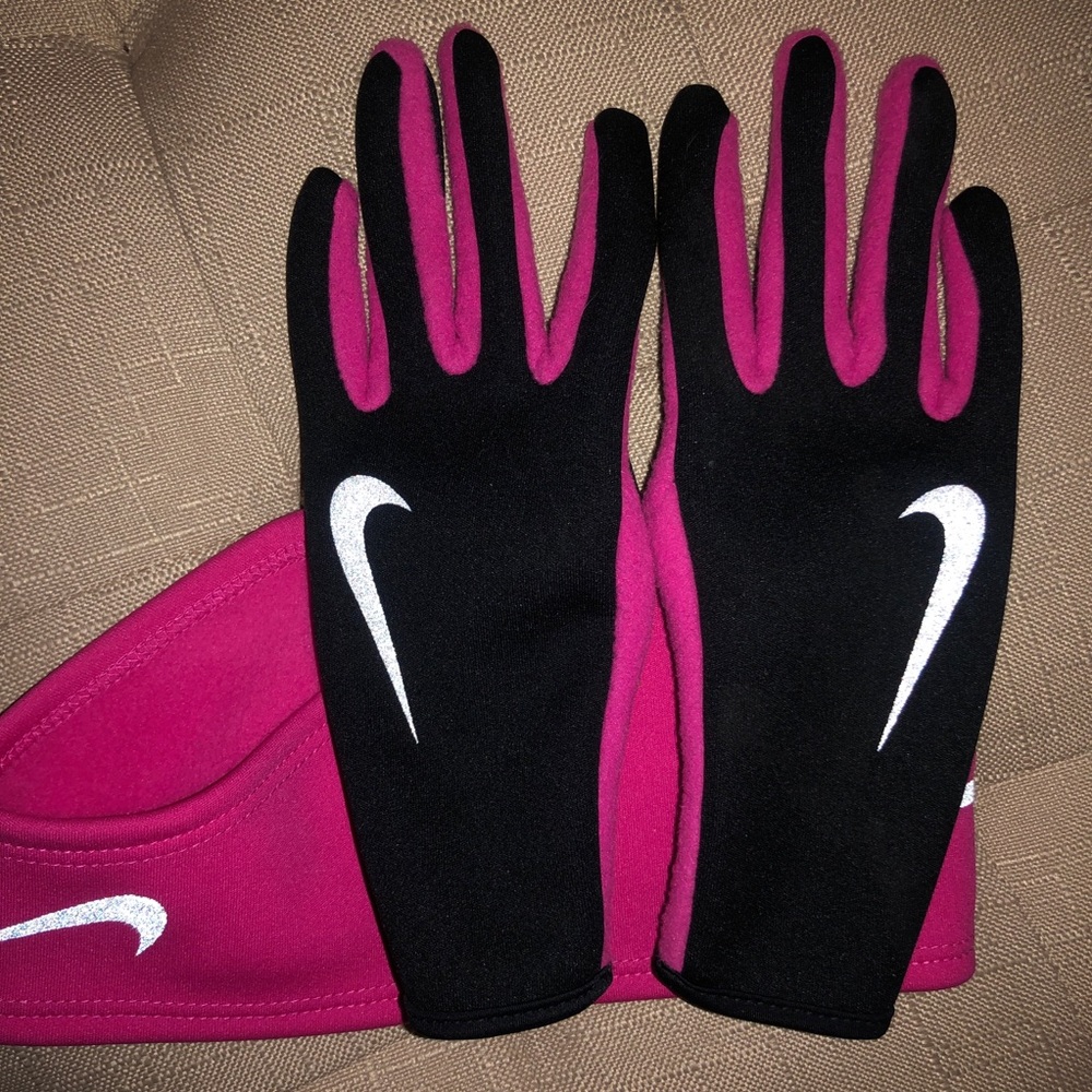 Nike gloves and ear warmers